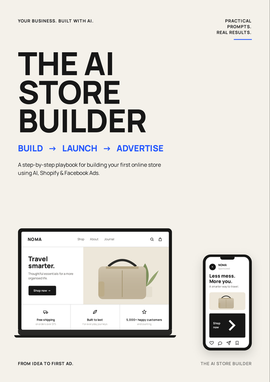 The AI Store Builder. Instant Download eBook.